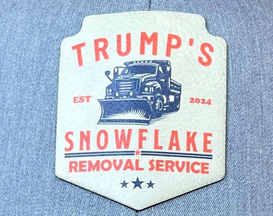 Trump Snowflake Removal Service UV Printed Premium Leatherette Patch